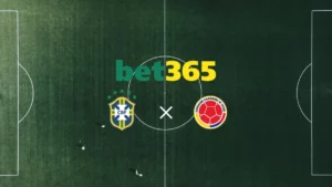 Brasil x Colômbia: Apostas grátis na bet365 a cada gol marcado