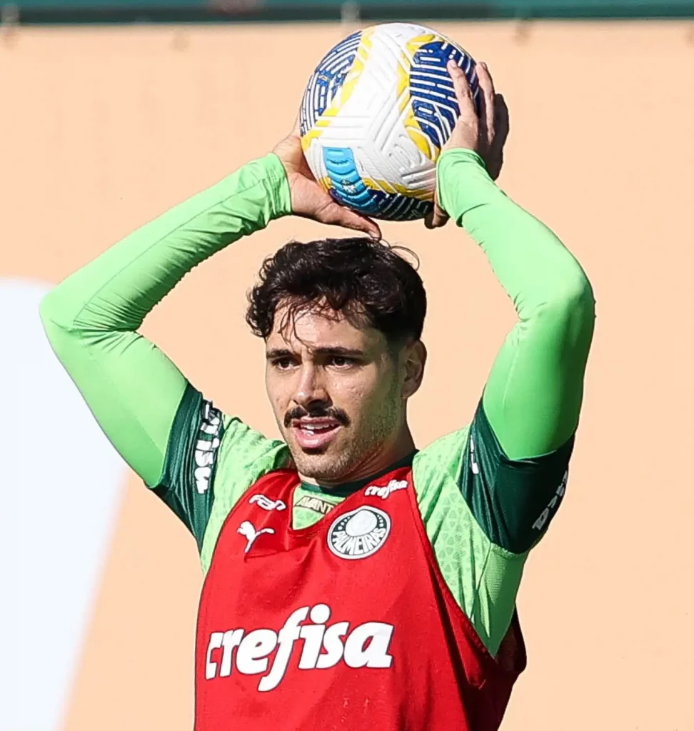 Maurício durante sessão de treino do Palmeiras (Foto: Reprodução/Palmeiras)